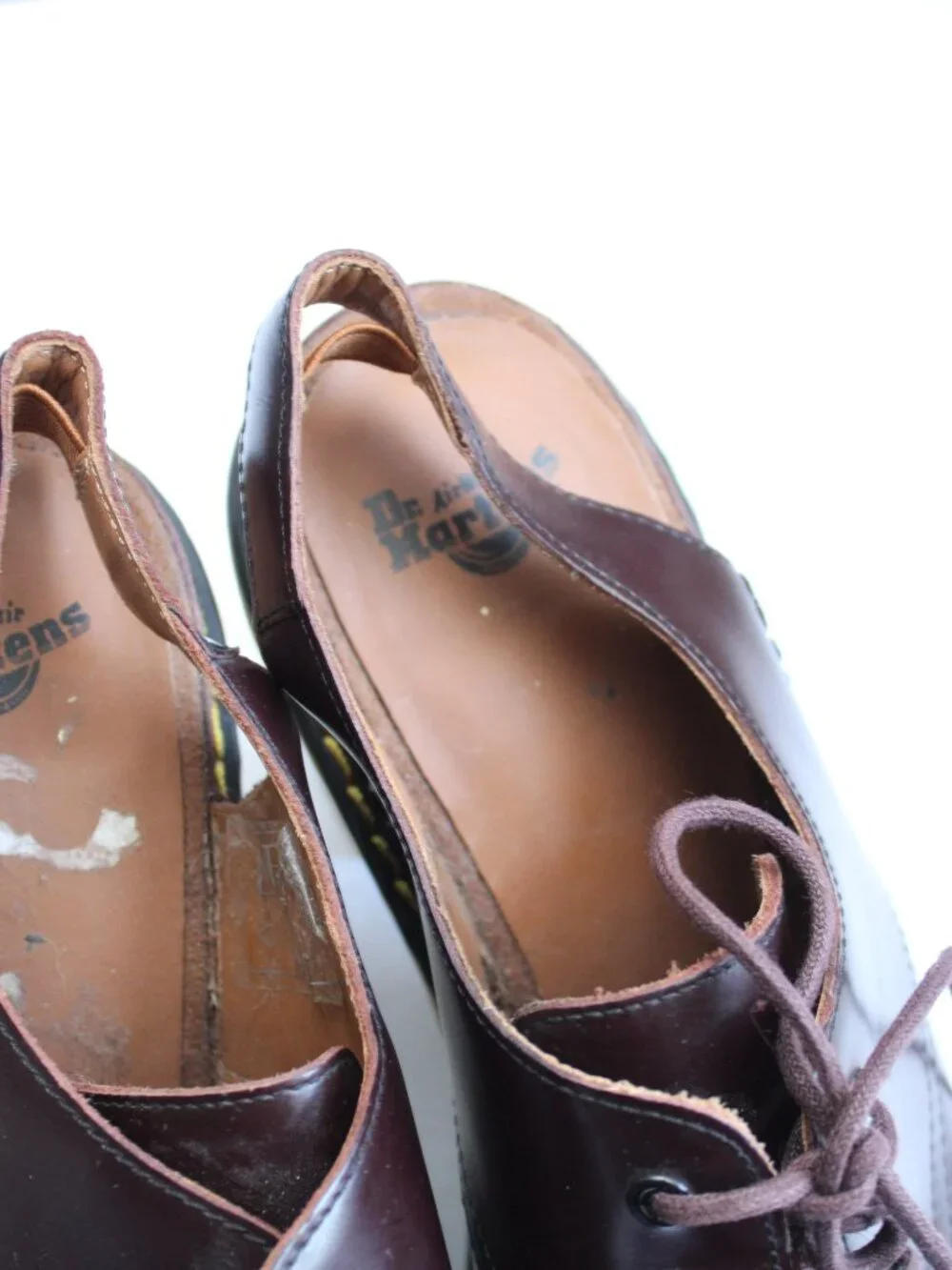Dr Martens Tara Open-Toe Lace-Up Sling-Backs Brown Block Heels Women’s Size 7